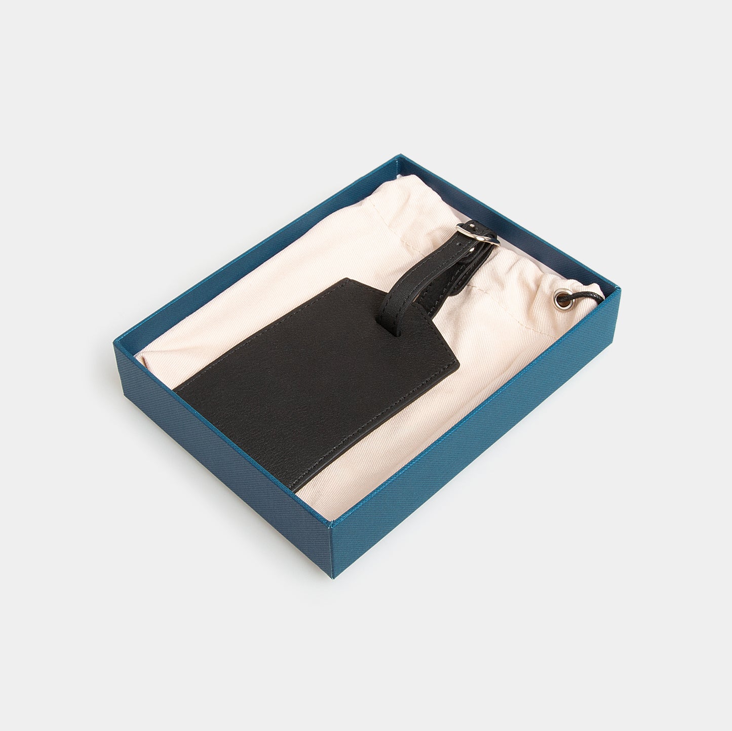Leather Luggage Tag - Carbon Ink - globite
