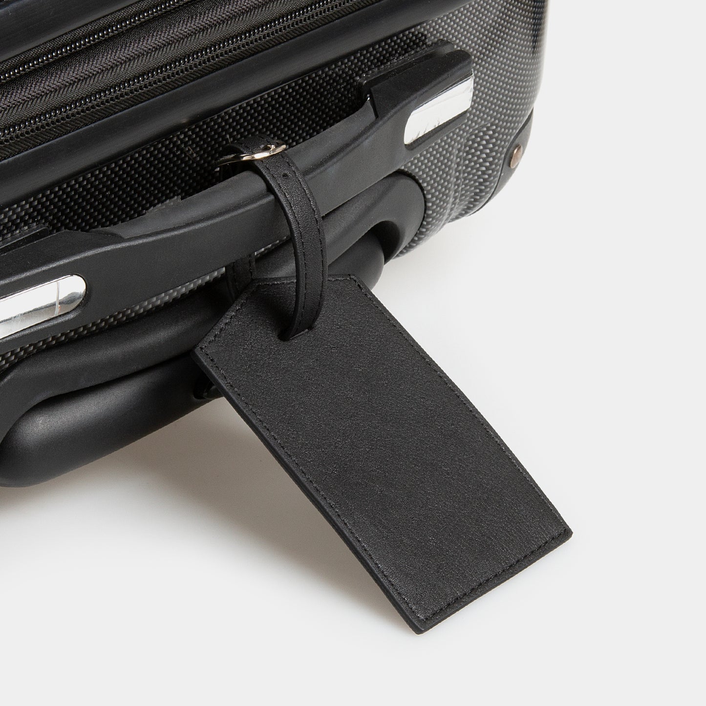Leather Luggage Tag - Carbon Ink - globite