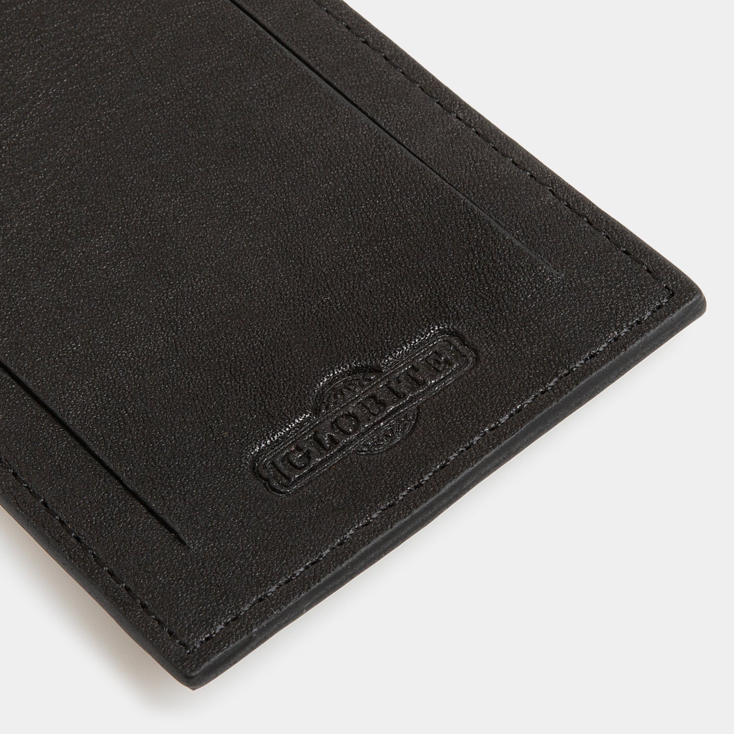 Leather Luggage Tag - Carbon Ink - globite