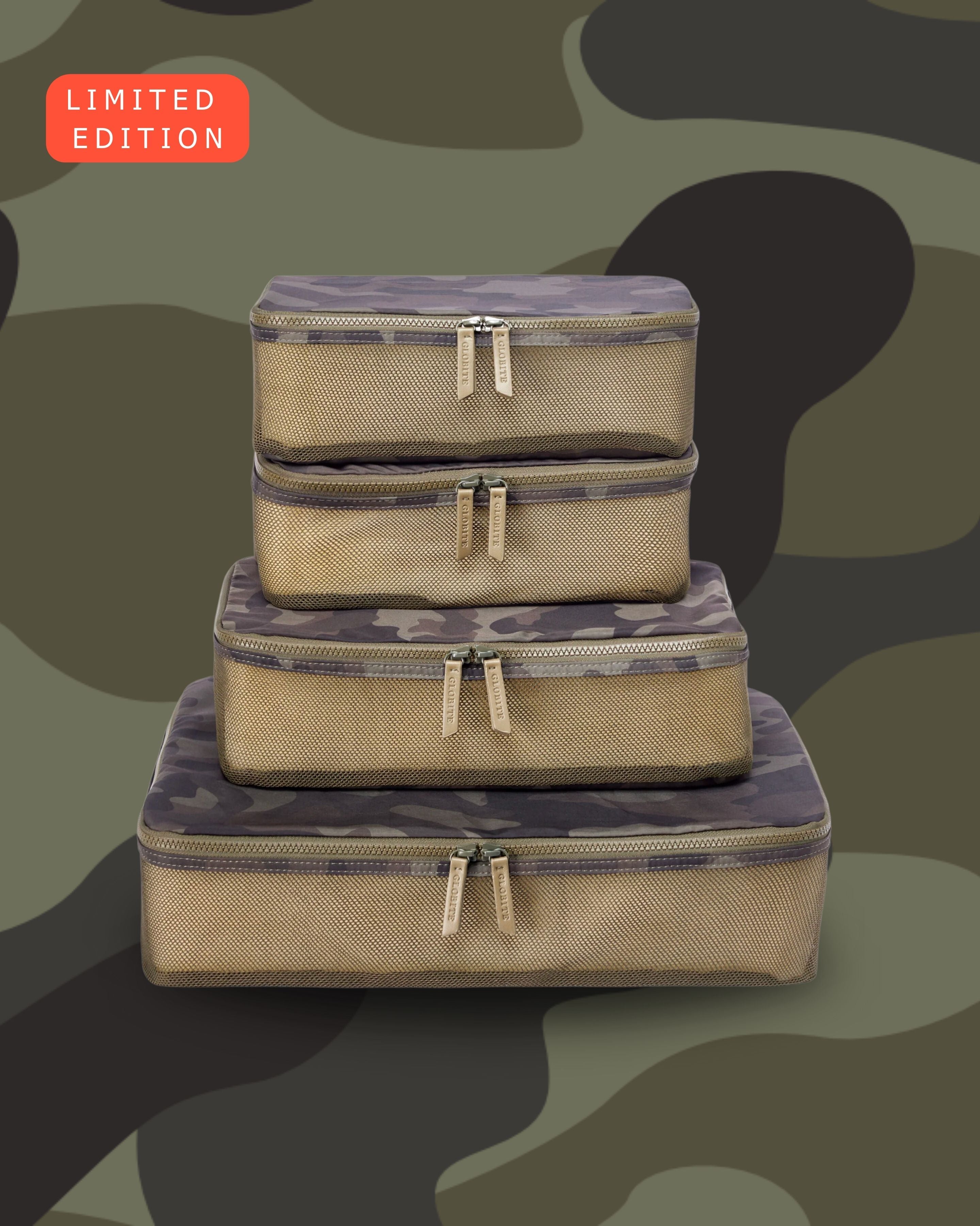 Foilage Green Camo Limited Edition 4 Piece Packing Cubes