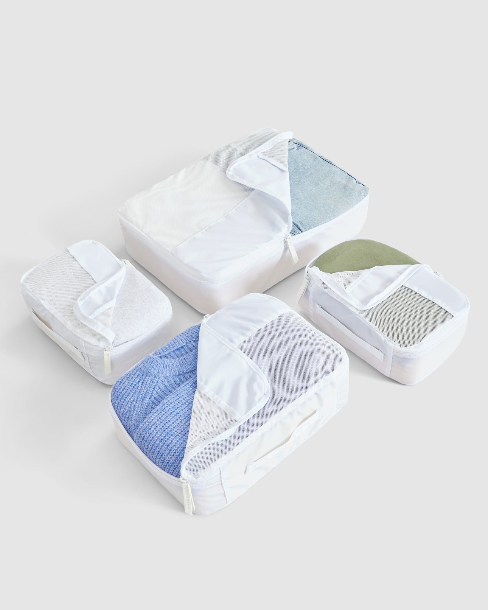 4 Pc Packing Cube Set - Snow - Globite