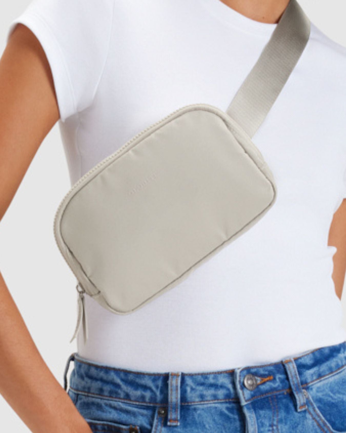 Waistband Bag in Taupe