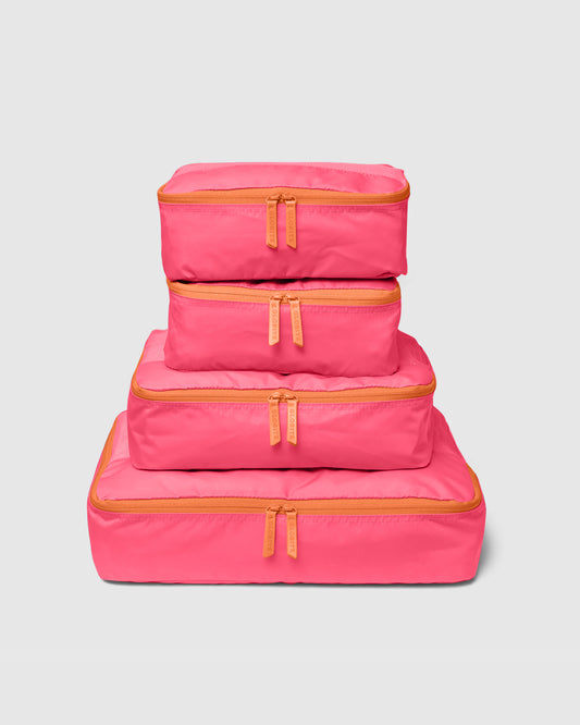 Flamingo Pink Neon Limited Edition 4 Piece Packing Cube