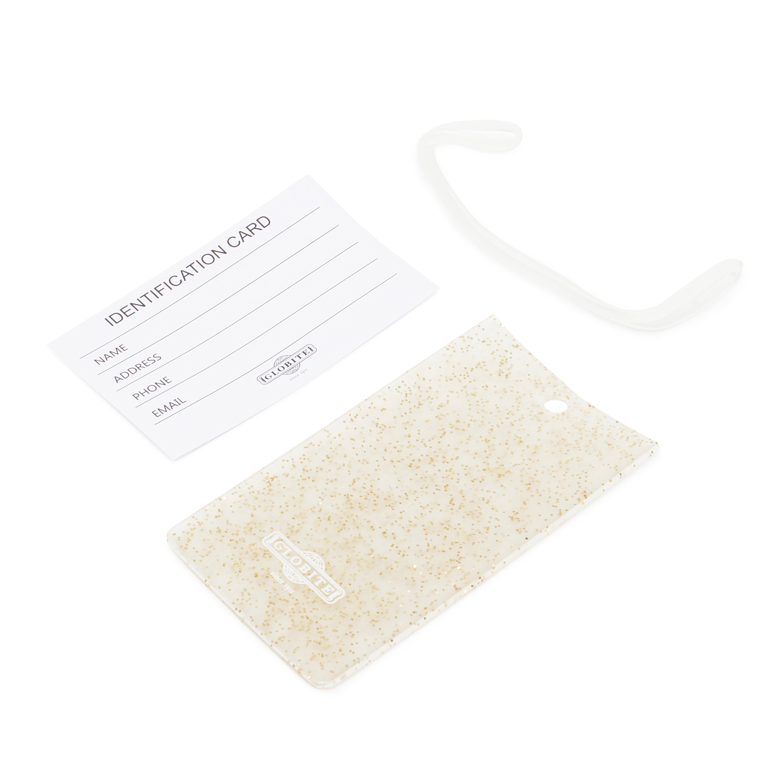 Glitter Jelly Luggage Tags 2pk Globite