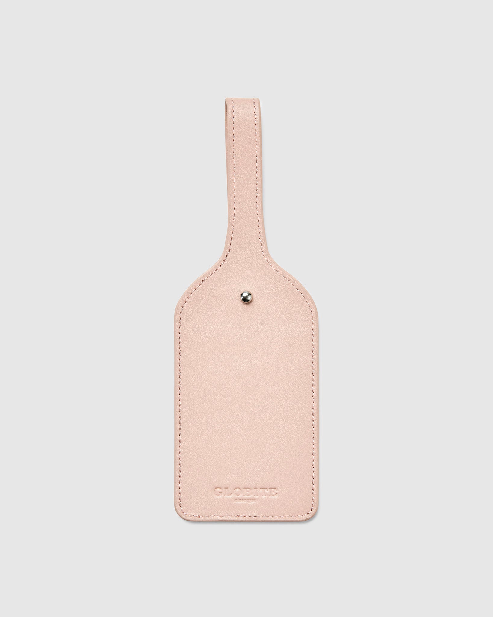 Leather Luggage Tag in Blush Pink