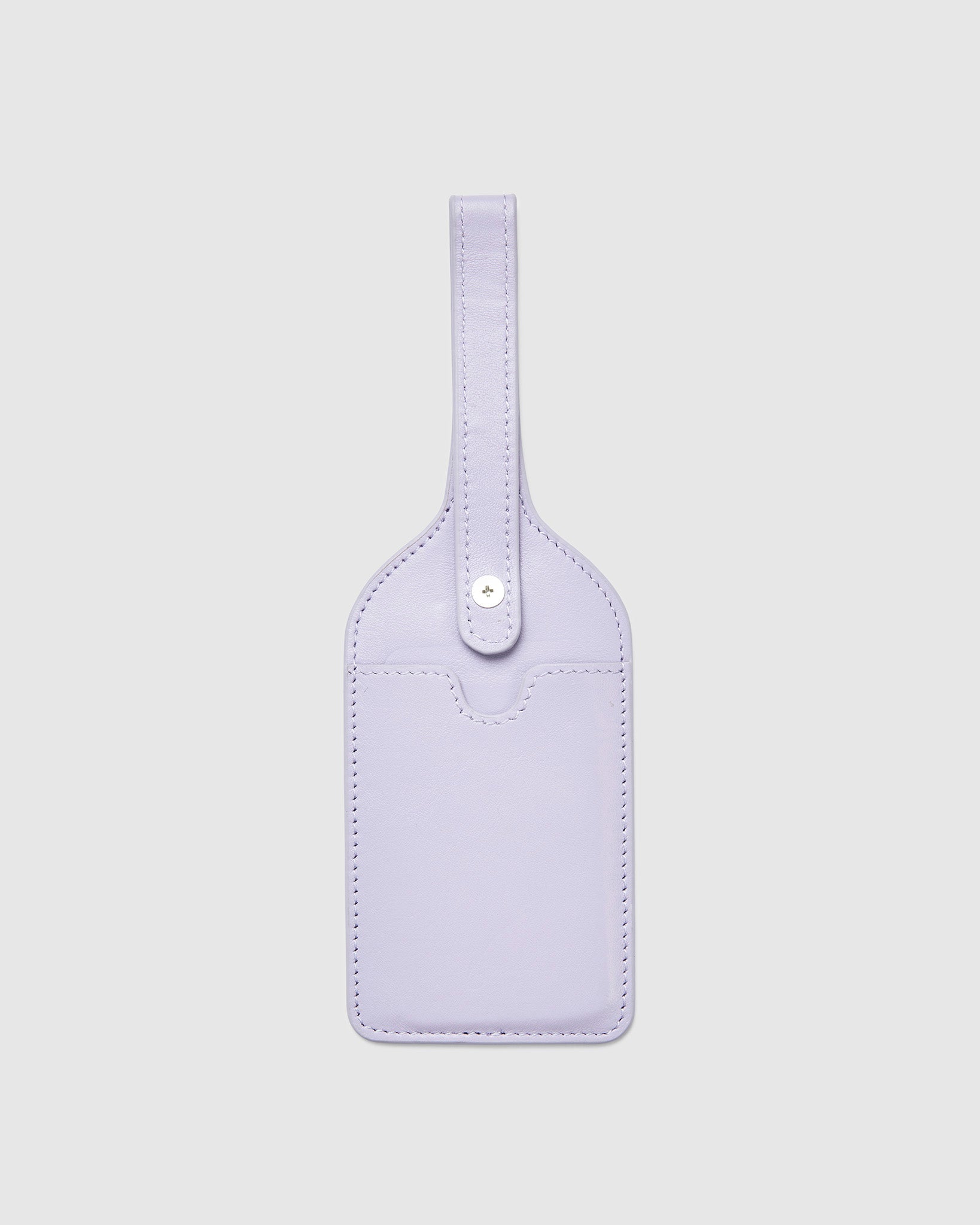 Leather Luggage Tag in Lilac