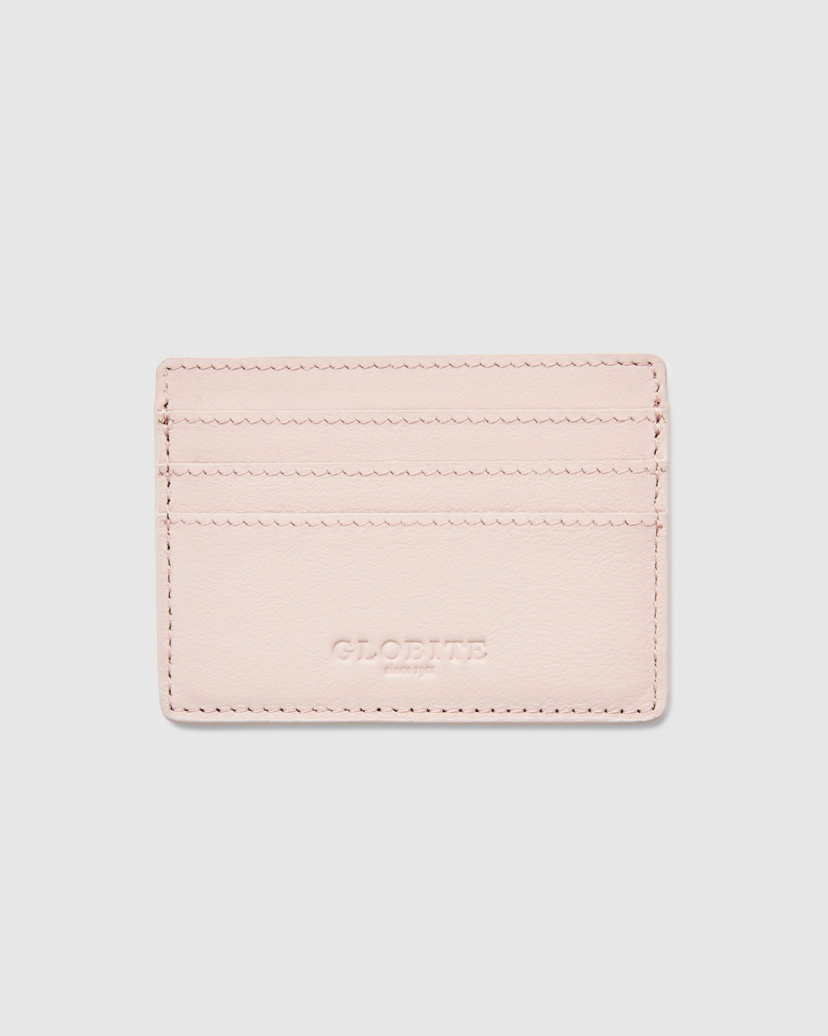 Leather Card Holder in Chic Rose