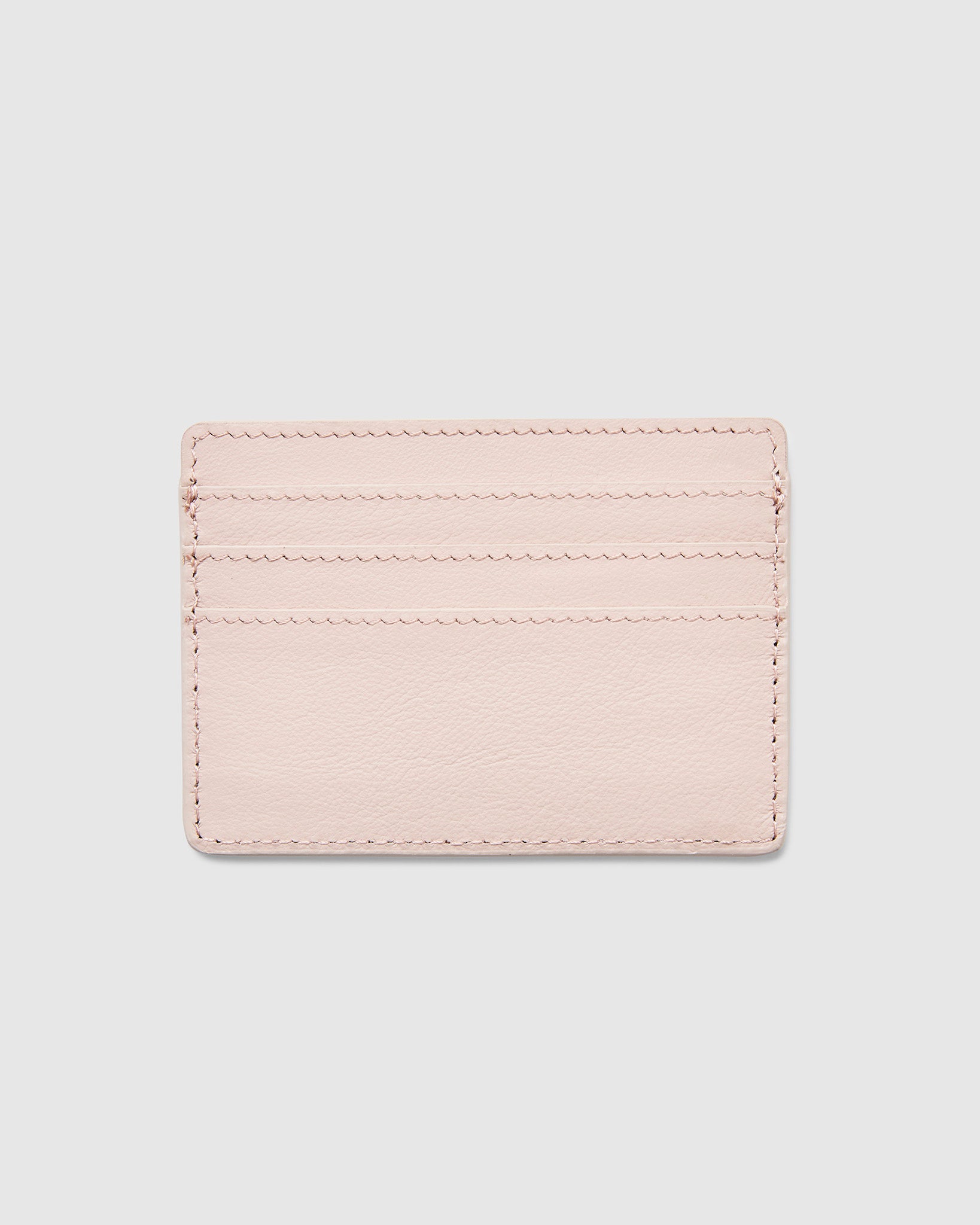 Leather Card Holder in Chic Rose