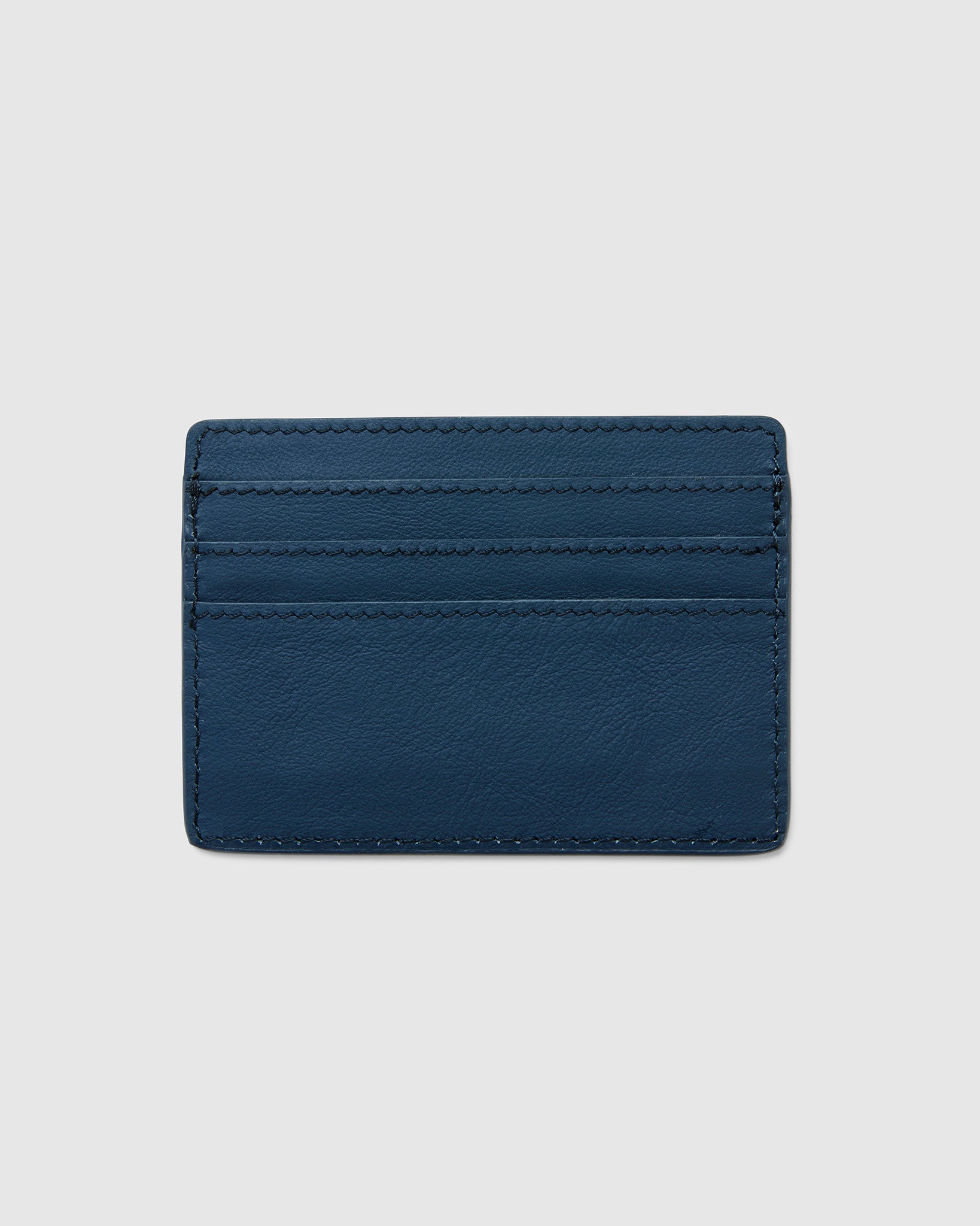 Leather Card Holder in Night