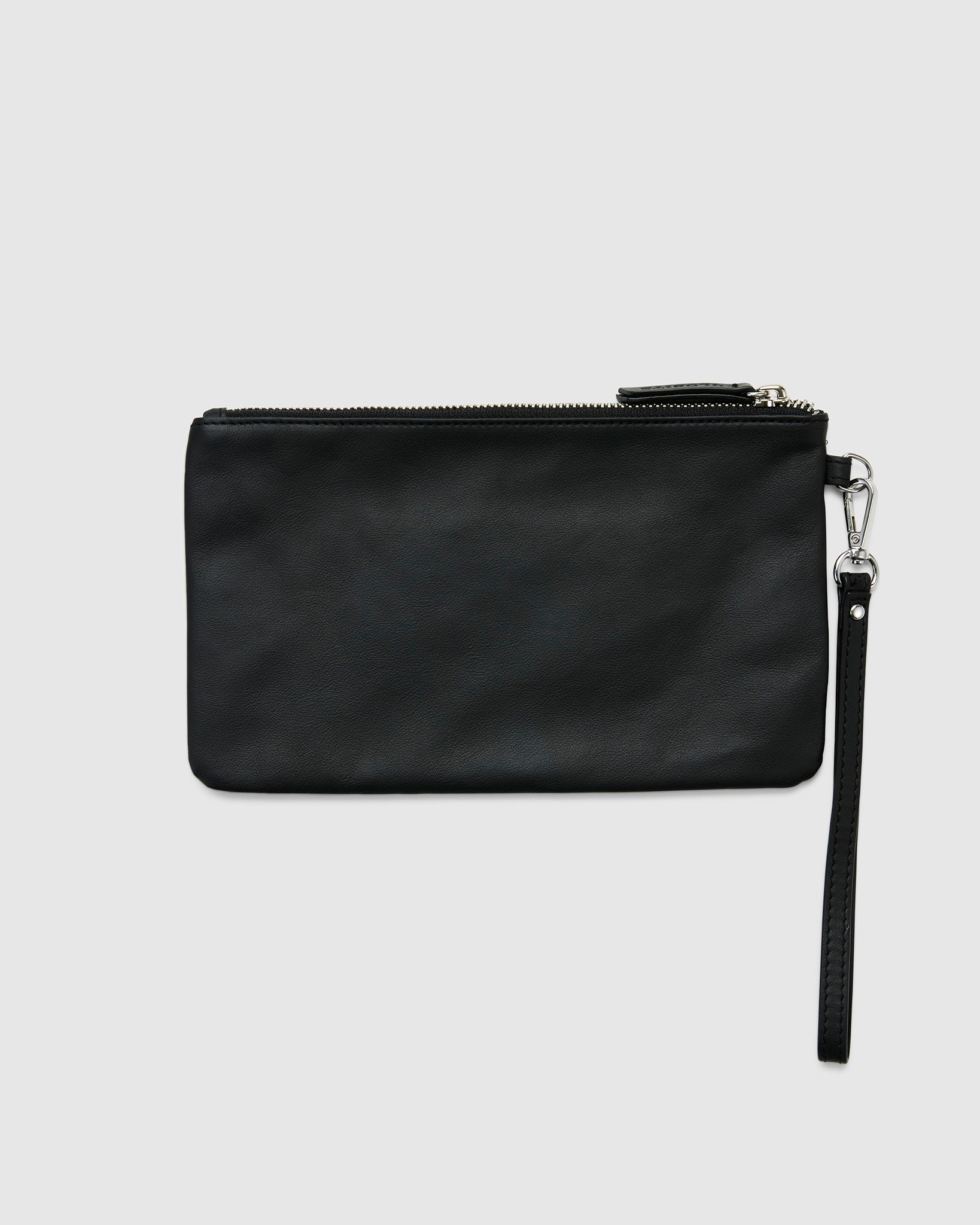 Leather Clutch in Black