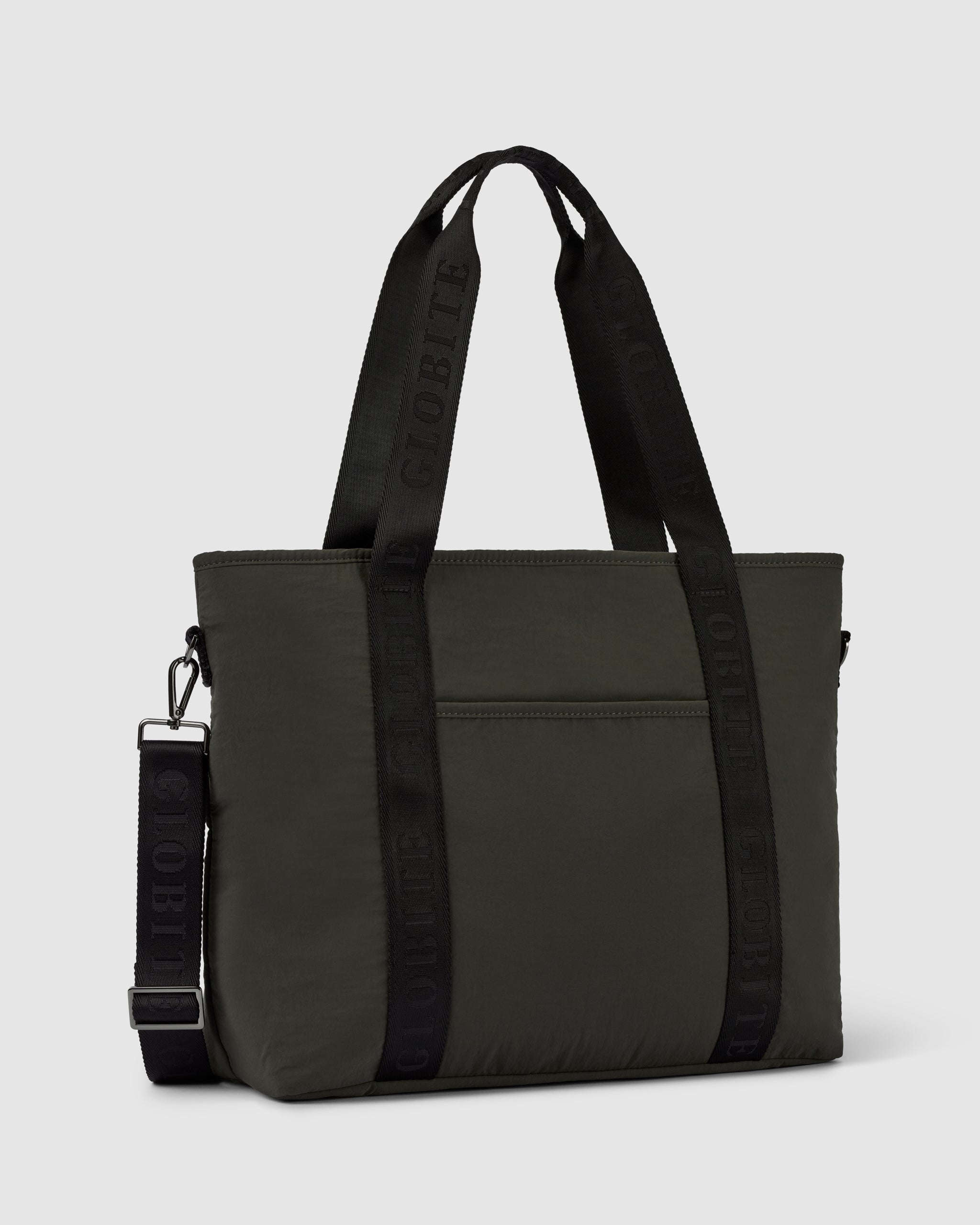 Thea Nylon Tote Bag - Olive Green