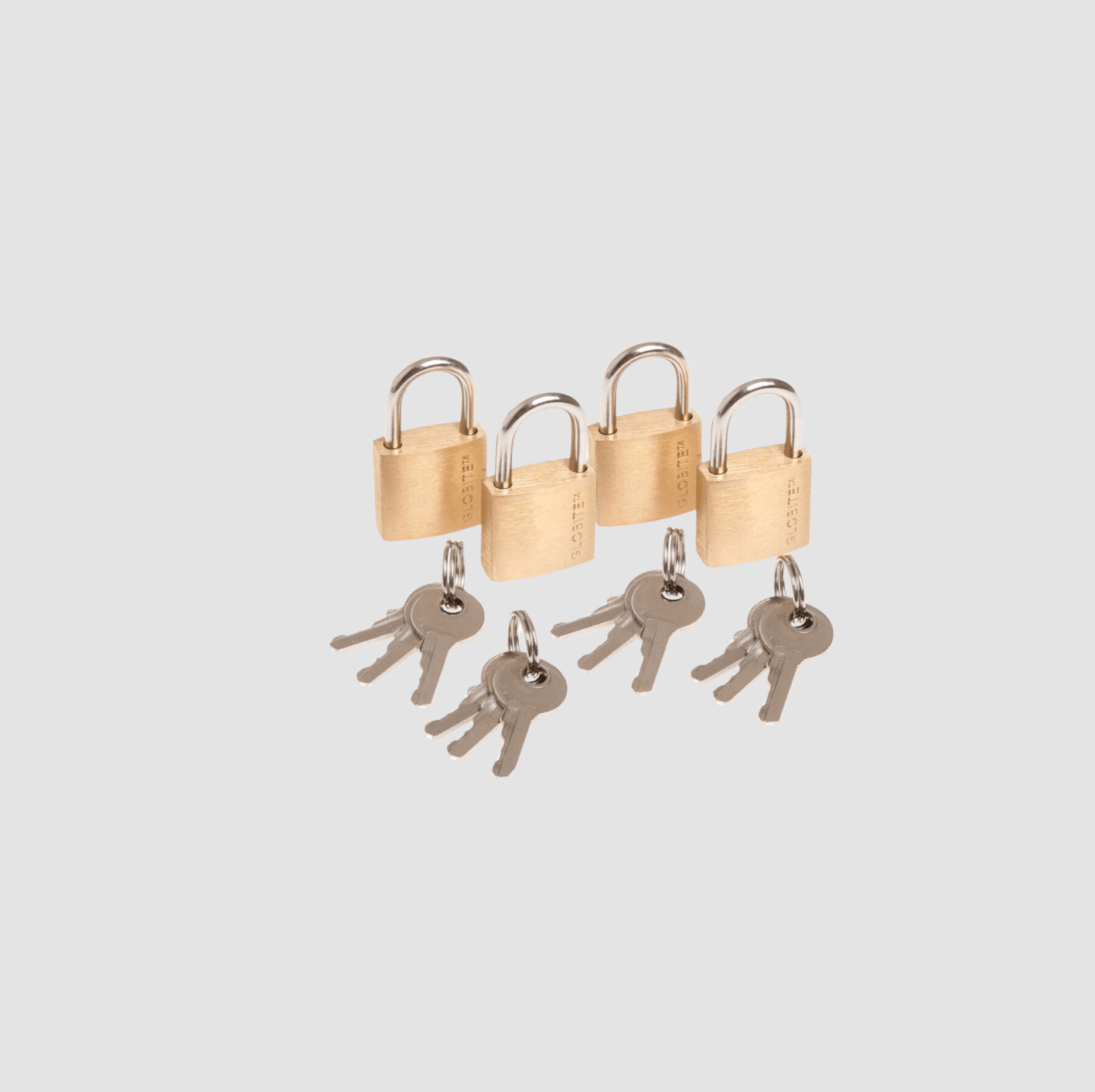 Brass Lock 4pk - Globite