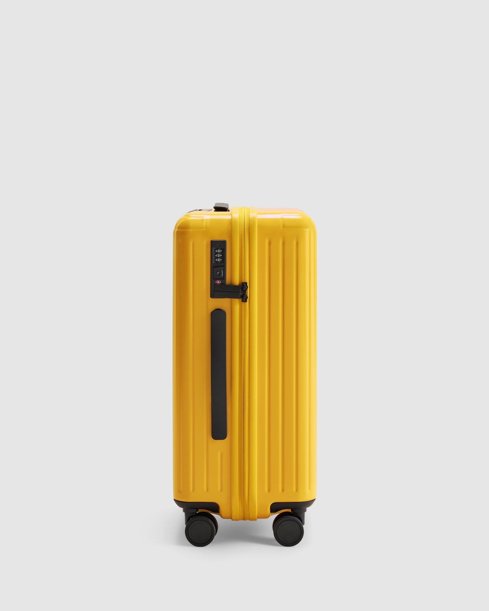 Yellow carry on suitcase, TSA locks and wheels 