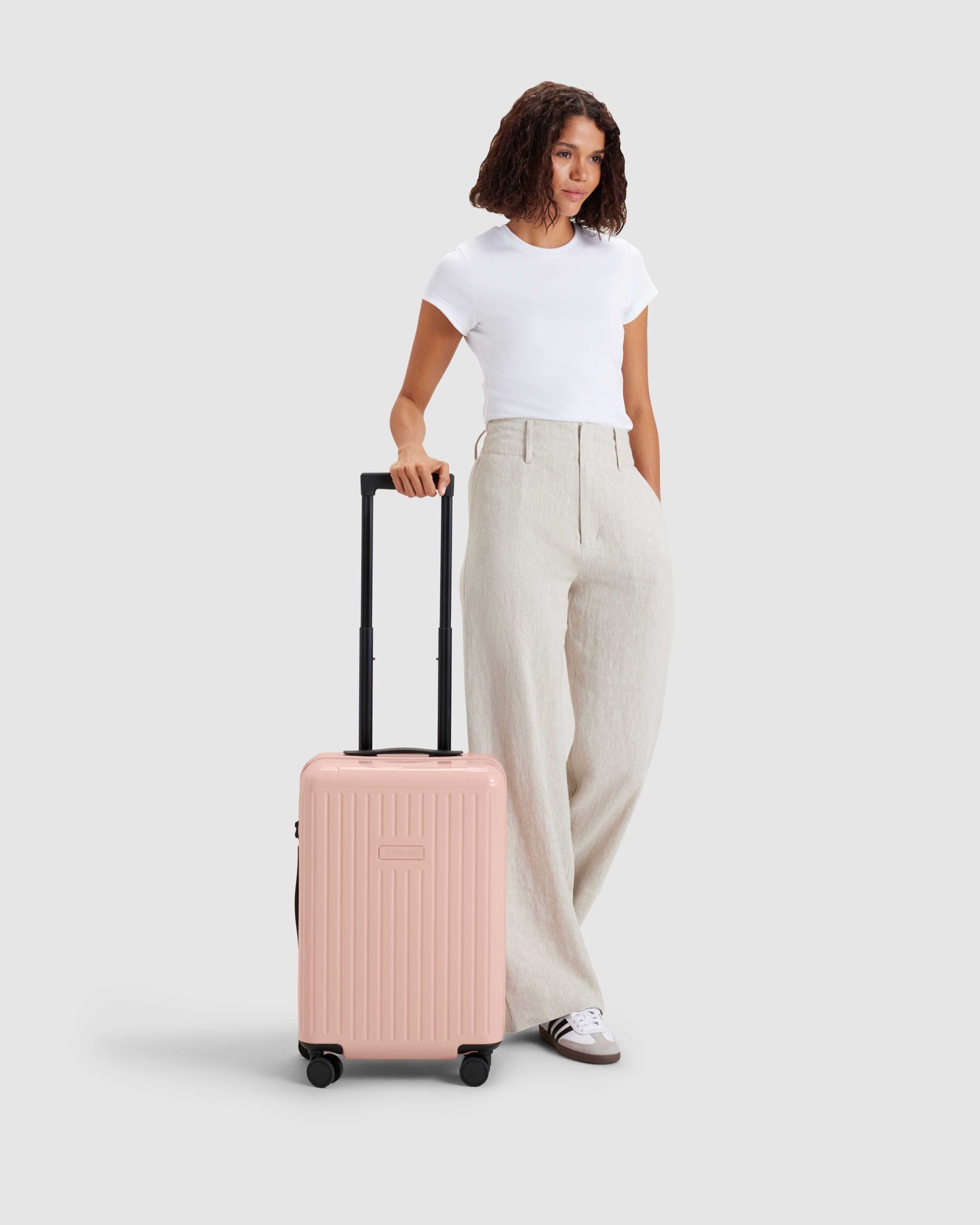 Carry On Suitcase - Whisper Pink - Globite