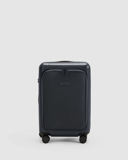 Carry On Suitcase with Laptop Compartment - Caviar - Globite