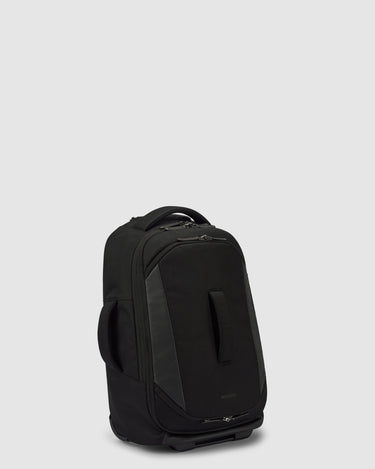 Darley Wheeled Duffle Backpack - Jet Black - Globite