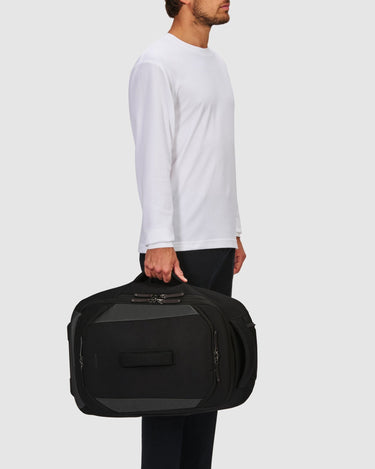 Darley Wheeled Duffle Backpack - Jet Black - Globite