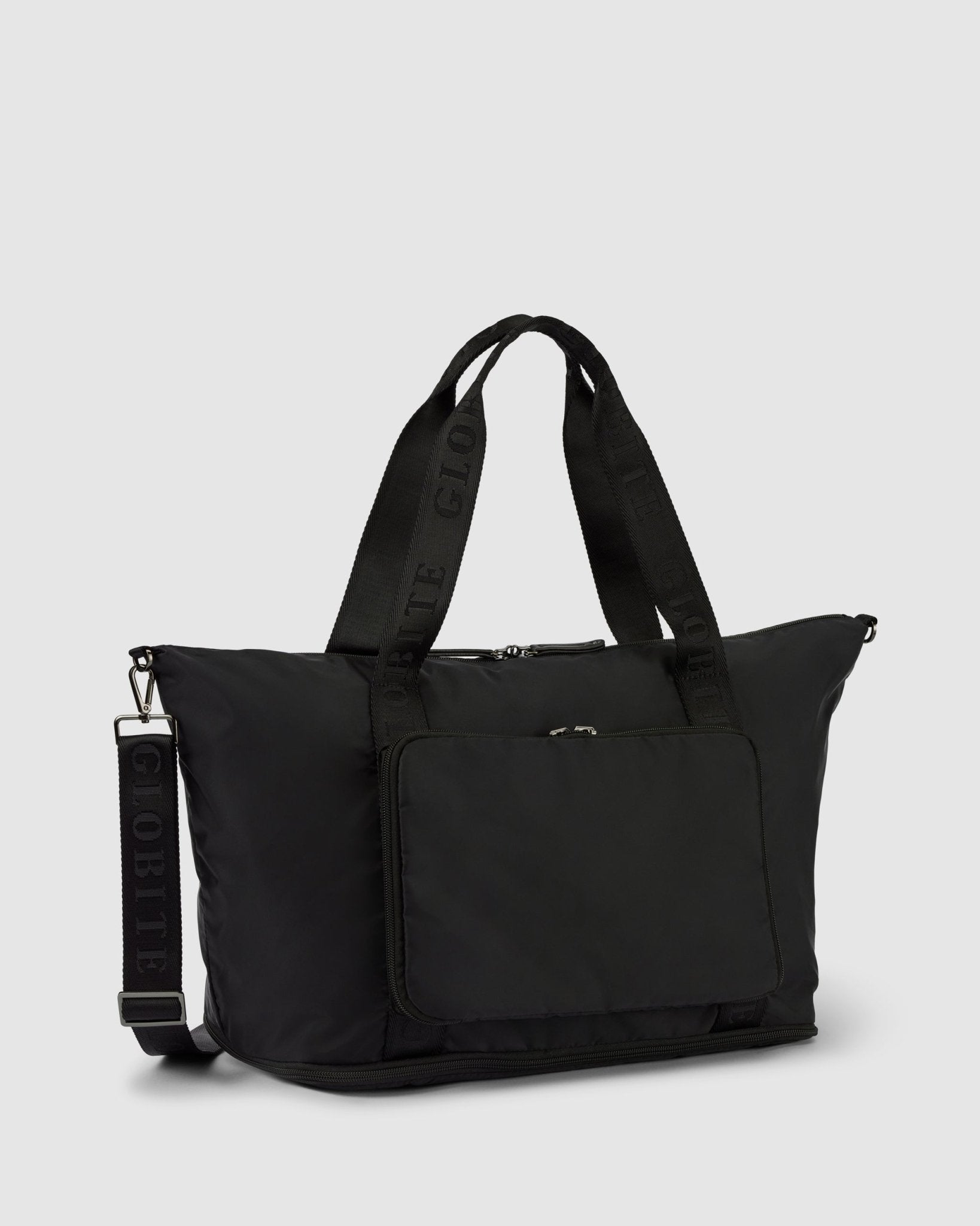 Ellis Foldable Duffle Bag - Jet Black - Globite
