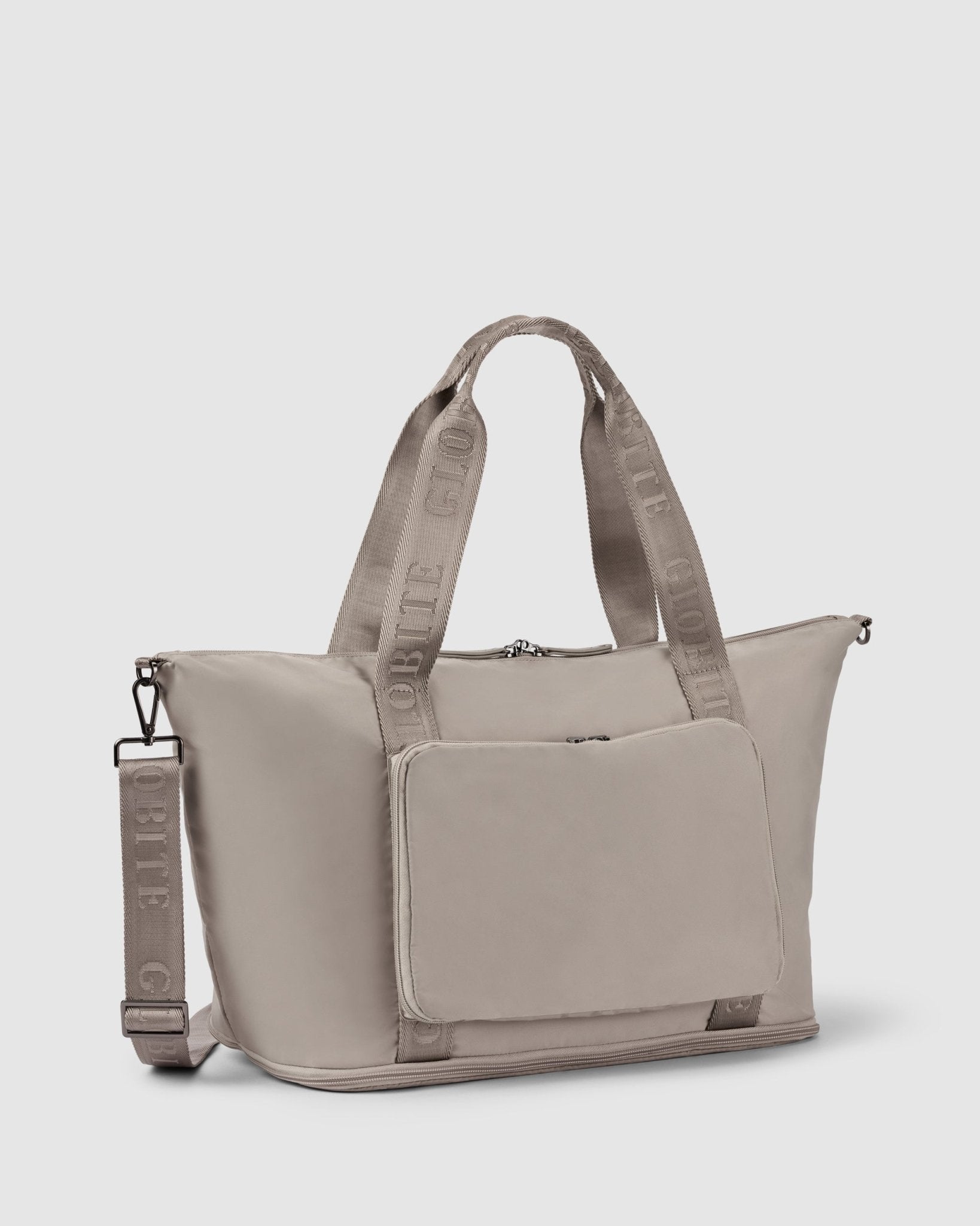 Ellis Foldable Duffle Bag - Oyster Beige - Globite