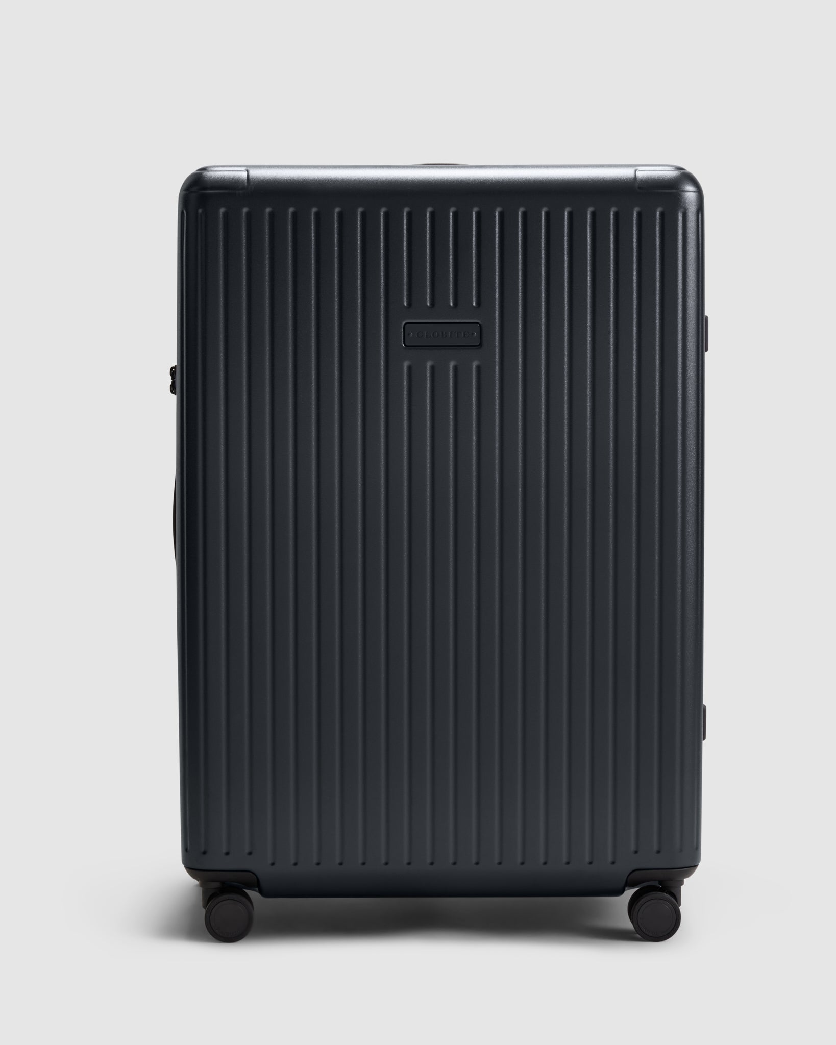 Expandable Large Check In Suitcase - Caviar Black - Globite