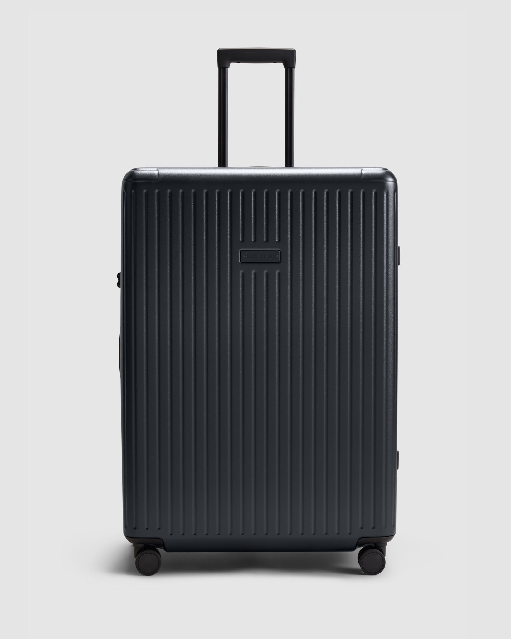 Expandable Large Check In Suitcase - Caviar Black - Globite