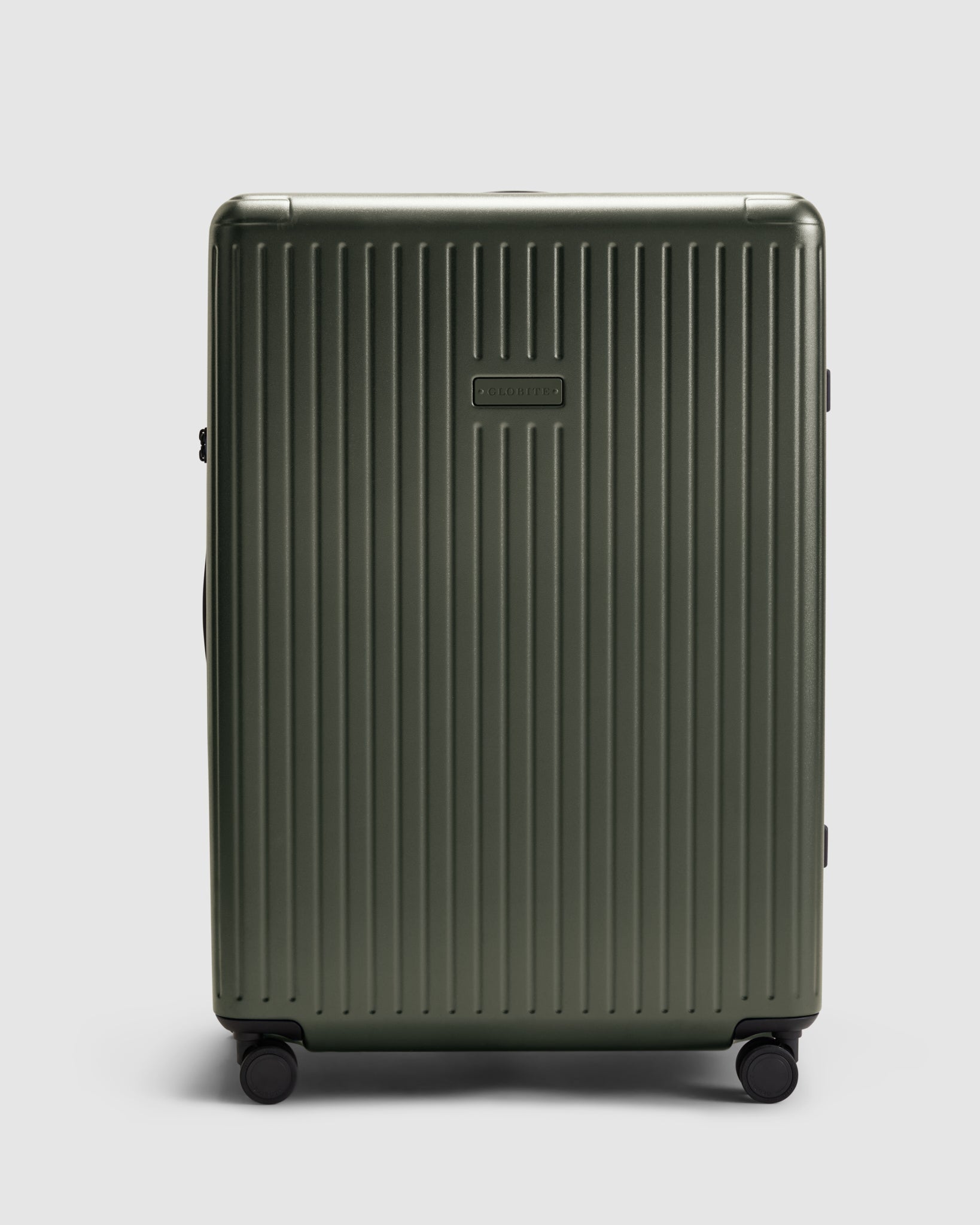 Expandable Large Check In Suitcase - Olivine Green - Globite