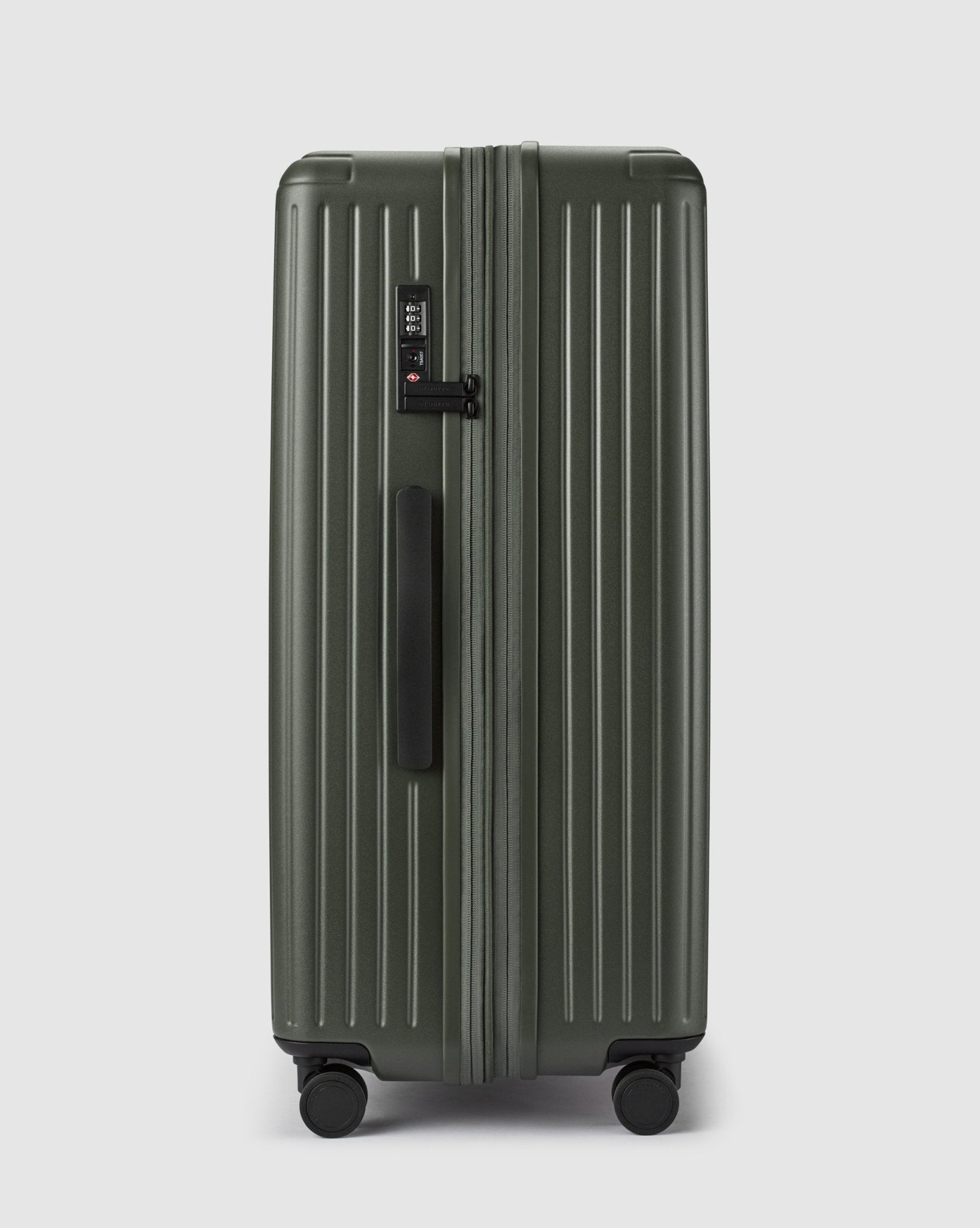 Expandable Large Check In Suitcase - Olivine Green - Globite