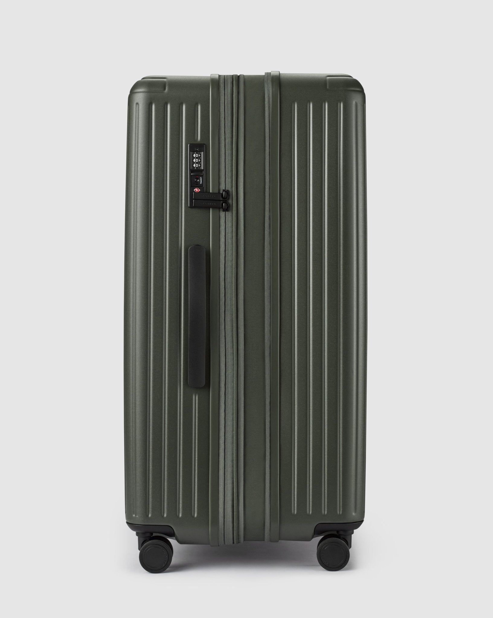 Expandable Large Check In Suitcase - Olivine Green - Globite