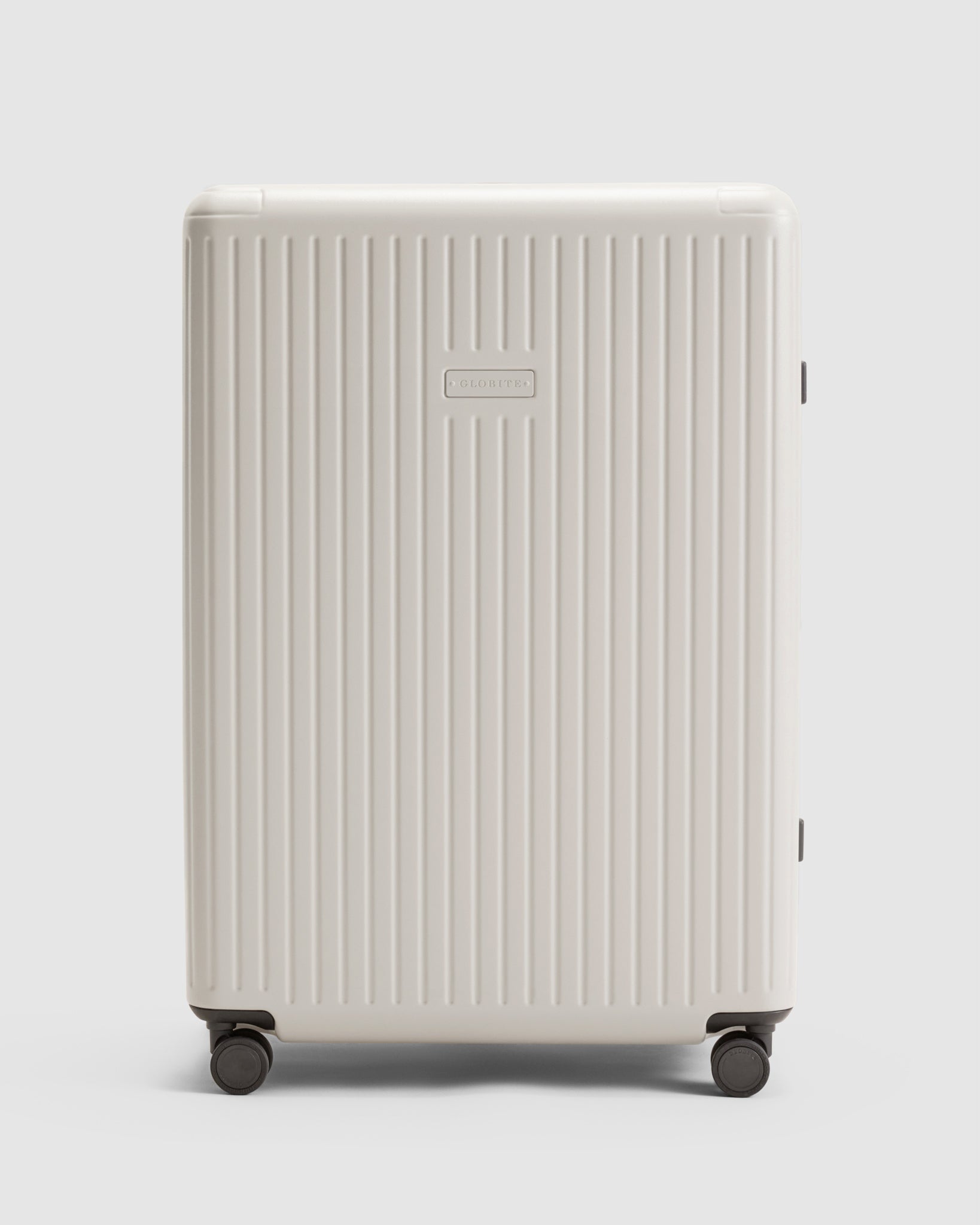 Expandable Large Check In Suitcase - Oyster Beige - Globite