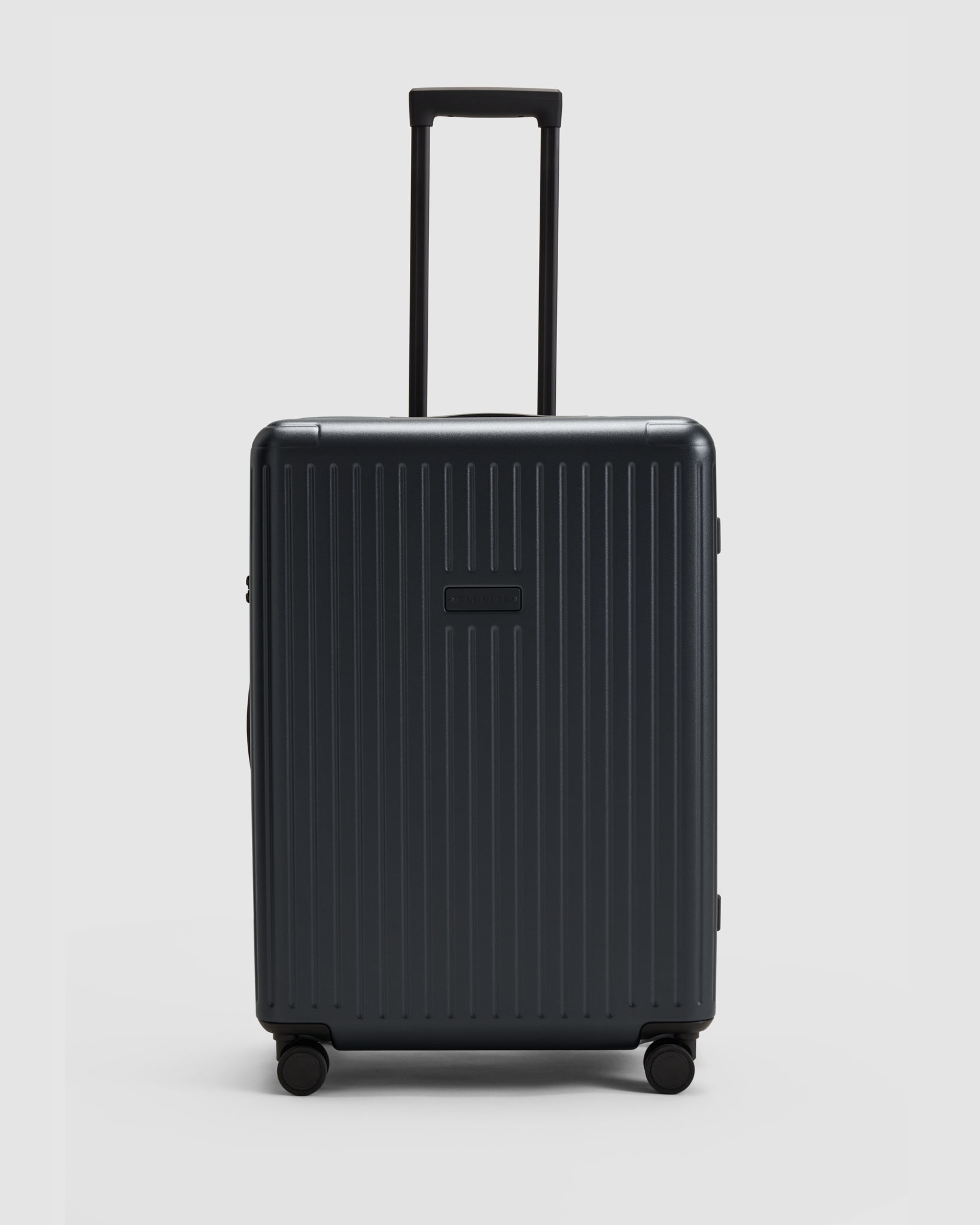 Expandable Medium Check In Suitcase - Caviar Black - Globite