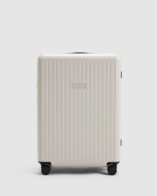 Expandable Medium Check In Suitcase - Oyster Beige - Globite