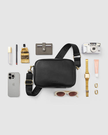 Lana Crossbody Bag - Jet Black - Globite