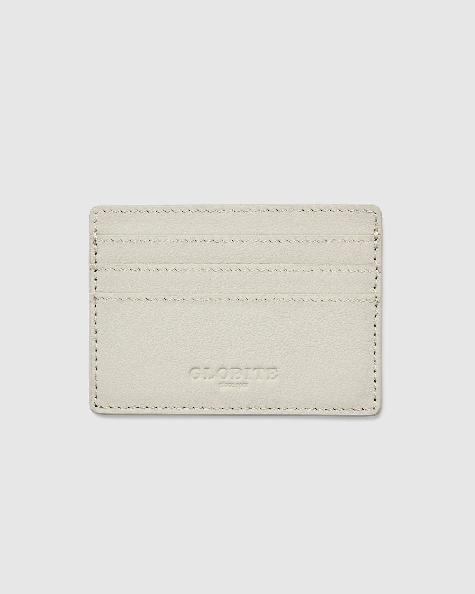 Leather Card Holder - Cinder Grey - Globite