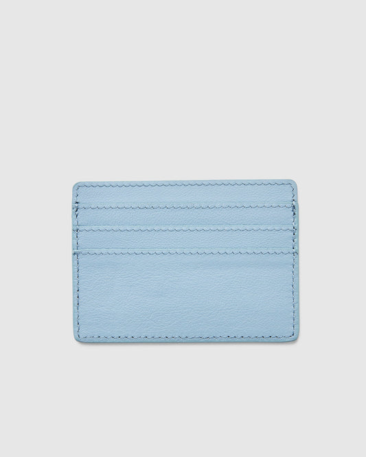 Leather Card Holder - Sky - Globite