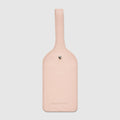 Brush Pink Leather Luggage Tag - Brush Pink 
