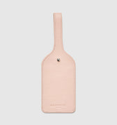 Brush Pink Leather Luggage Tag - Brush Pink 