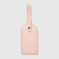 Leather Luggage Tag - Brush Pink Back
