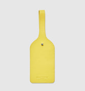Leather Luggage Tag - Canary Yellow - Globite