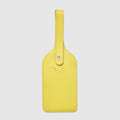 Leather Luggage Tag - Canary Yellow - Globite