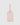 Rose Pink Leather Luggage Tag Front