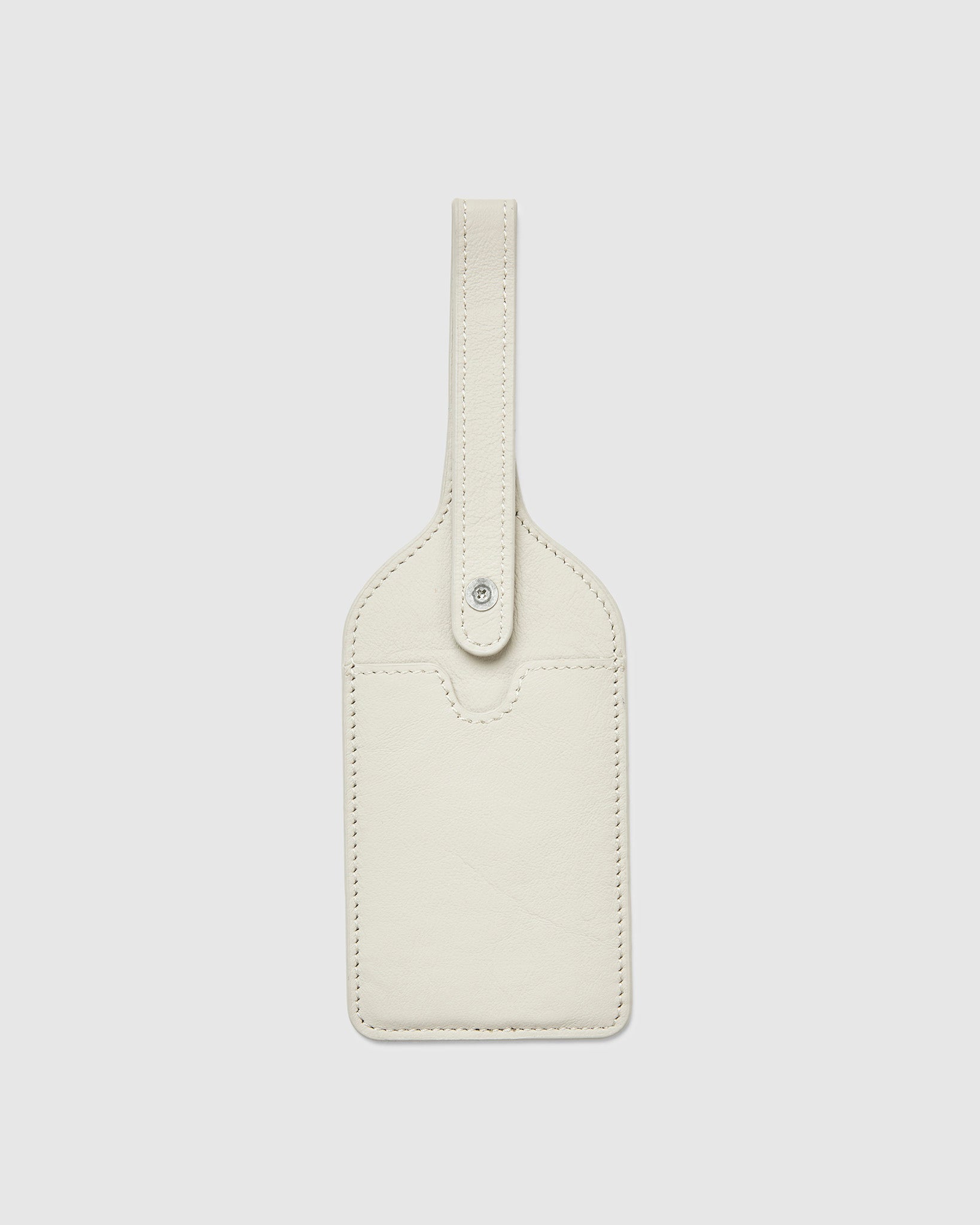 Leather Luggage Tag - Cinder Grey - Globite