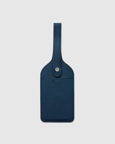 Leather Luggage Tag - Night Blue - Globite