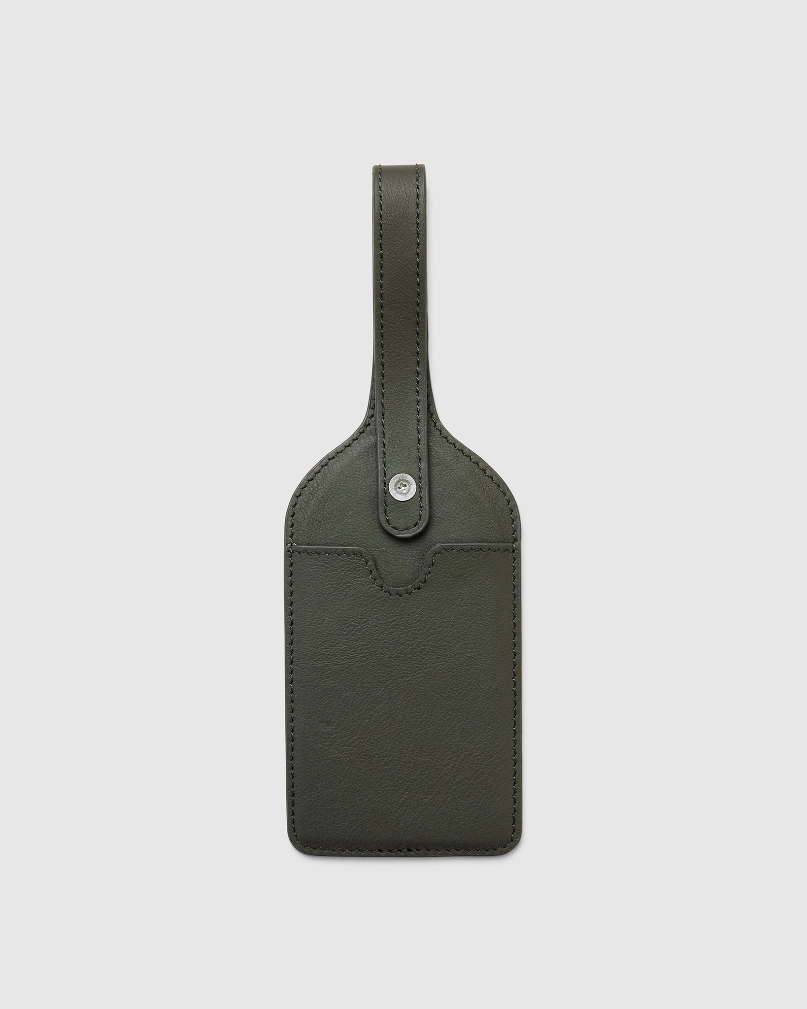 Leather Luggage Tag - Orage Grey - Globite