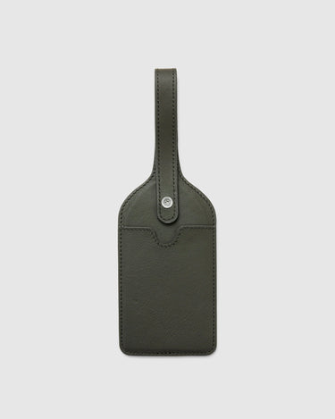 Leather Luggage Tag - Orage Grey - Globite