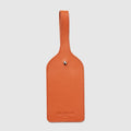 Leather Luggage Tag - Squash Orange - Globite