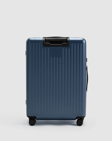 Ocean Blue Medium Check In Suitcase Globite