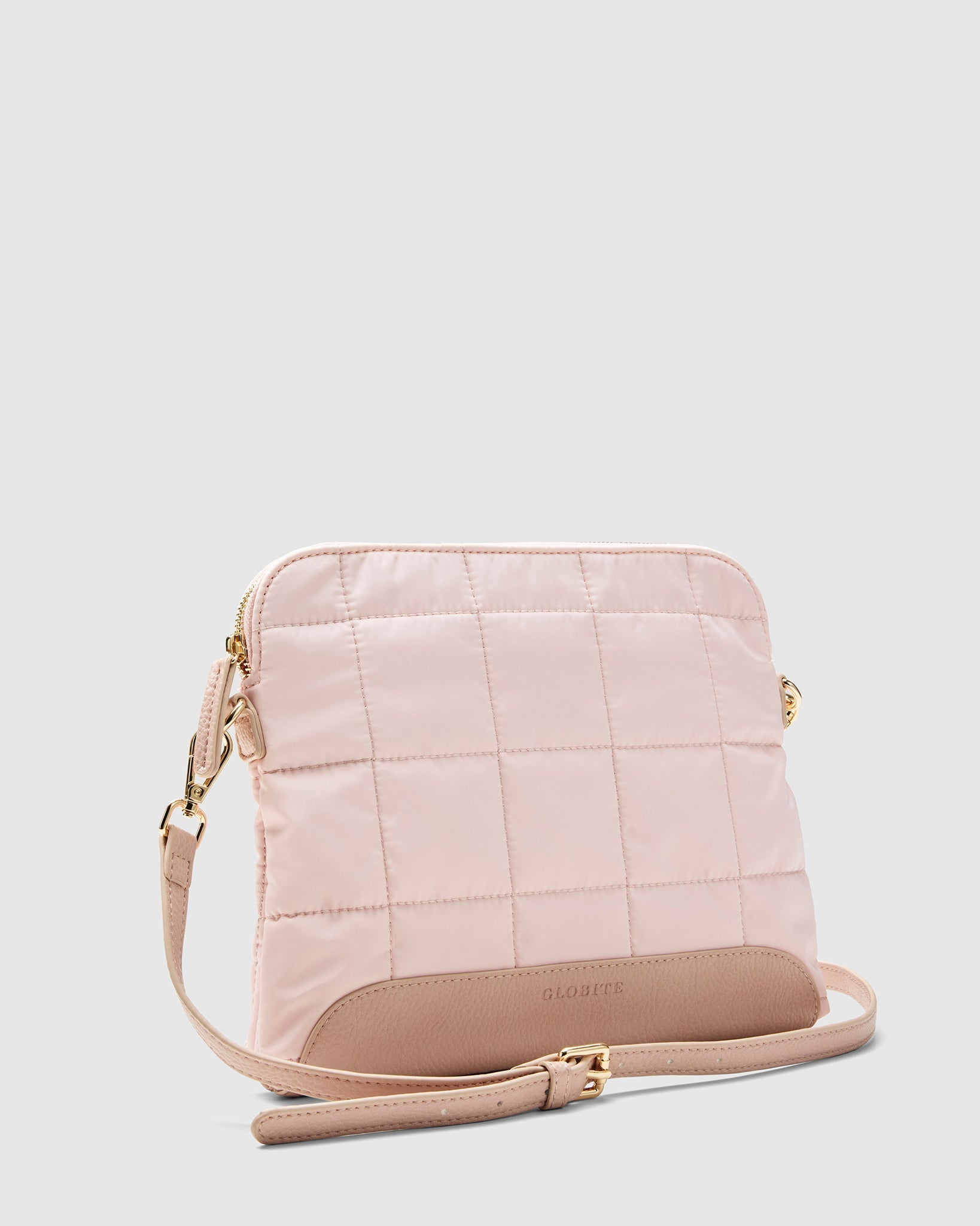 Quilted Cross Body Bag - Whisper Pink - Globite