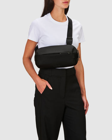 Quinn Sling Bag - Jet Black - Globite
