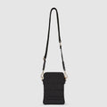 Stella Quilted Crossbody Phone Bag - Onyx Black - Globite