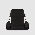 Stella Quilted Crossbody Phone Bag - Onyx Black - Globite